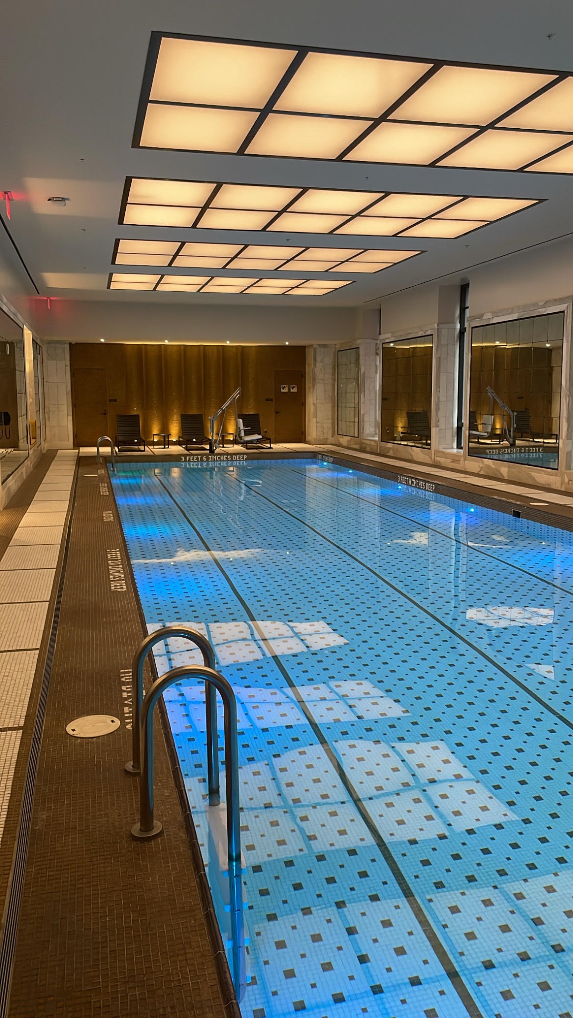 Private pool for at-home swim lessons