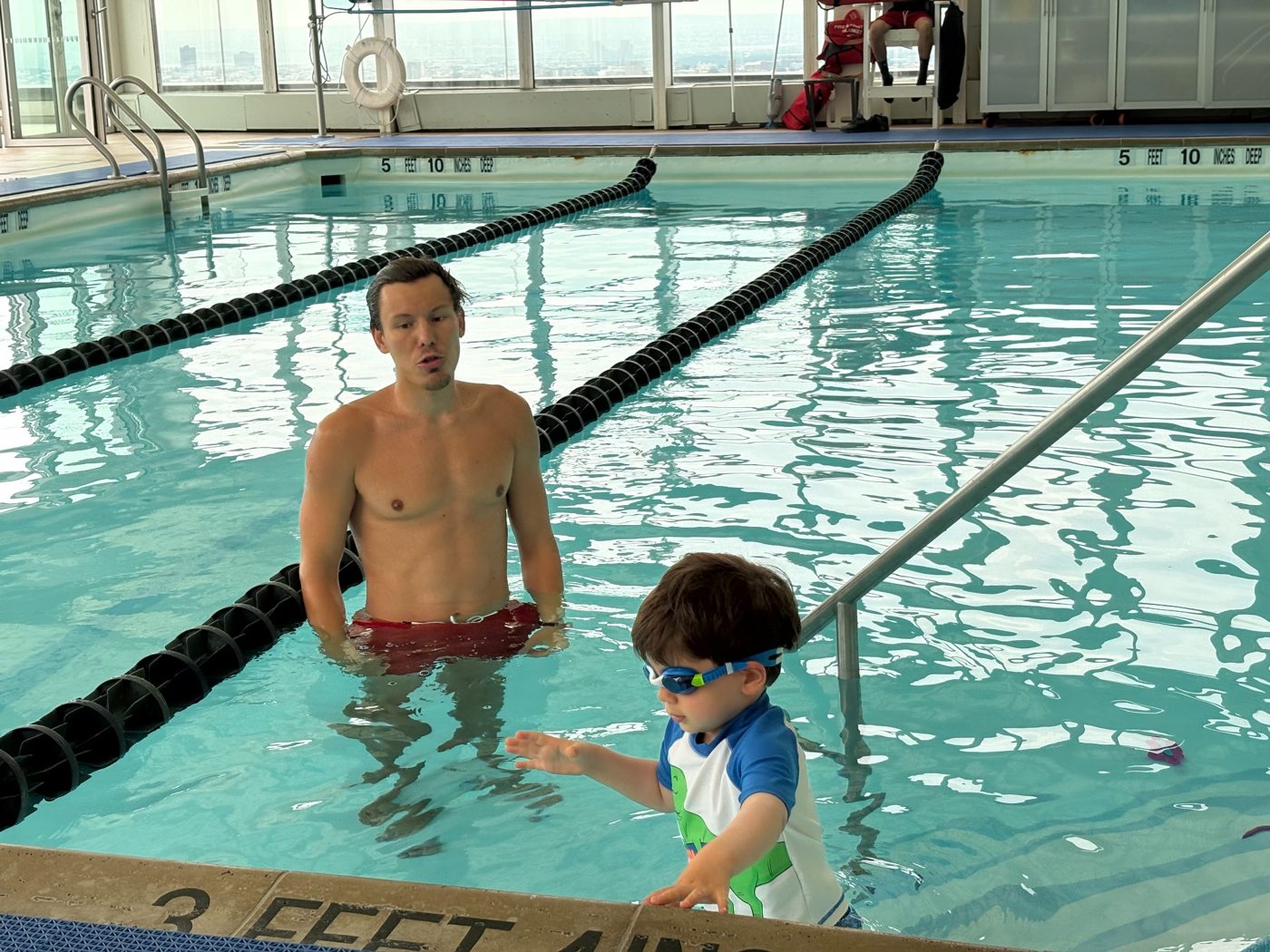 First strokes, at your pool